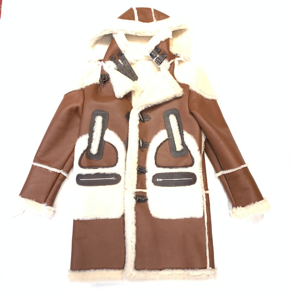 Daniels Leather Chocolate 3/4 Shearling Jacket - Dudes Boutique