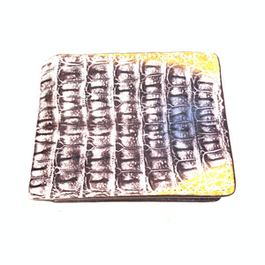 Natural Crocodile Hornback Wallet - Dudes Boutique