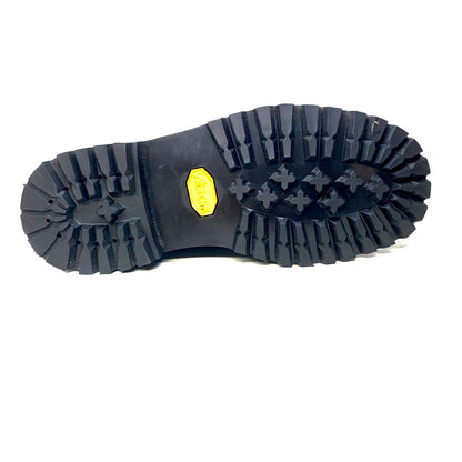 Safari Black All-Over Crocodile Horn-back Combat Boots - Dudes Boutique