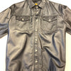 Kashani Men's Black Alligator/Lambskin Button-Up Shirt - Dudes Boutique