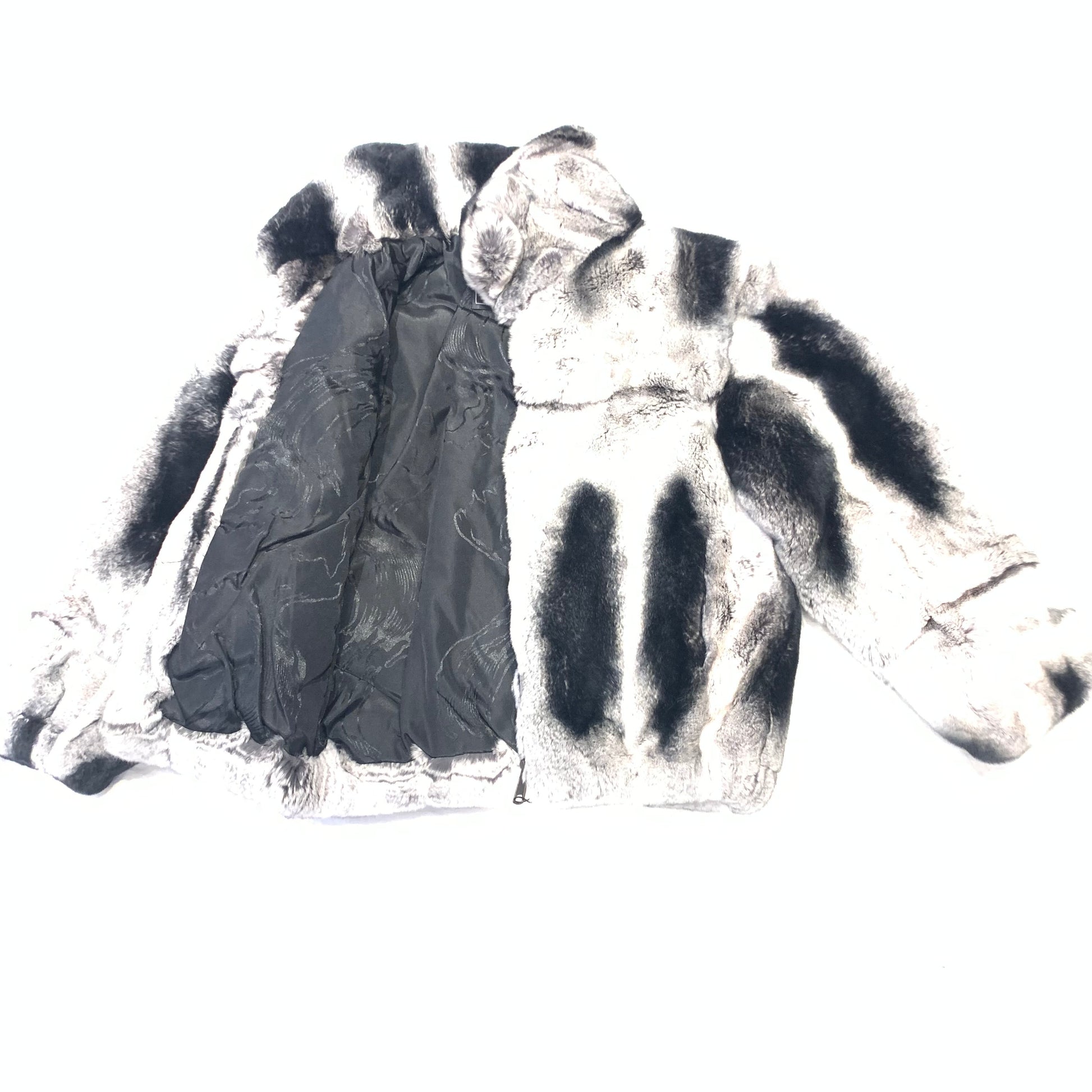 Kashani Kids Rex Rabbit Chinchilla Fur Coat - Dudes Boutique