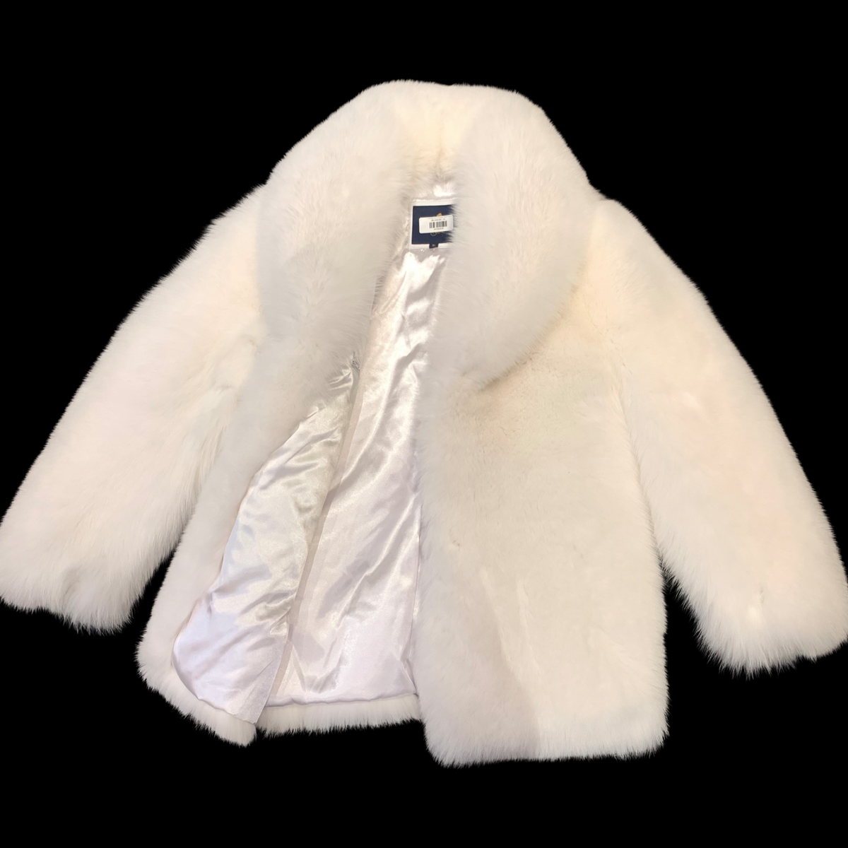 Barya NewYork Men's Full Arctic White Fox Fur Coat - Dudes Boutique