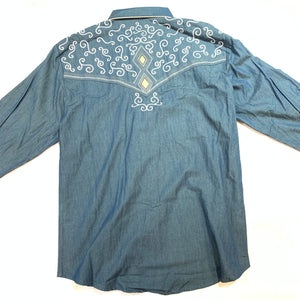 Scully Diamond & Scroll Western Long Sleeve Shirt - Dudes Boutique