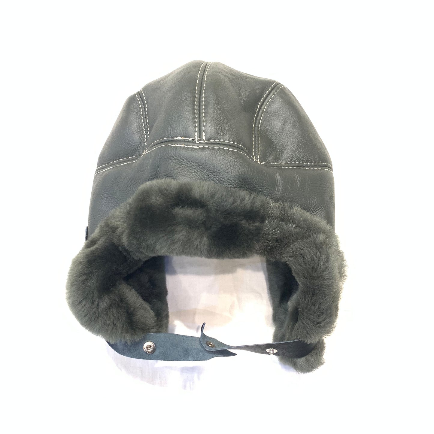 Kashani Olive Green Shearling Aviator Hat - Dudes Boutique