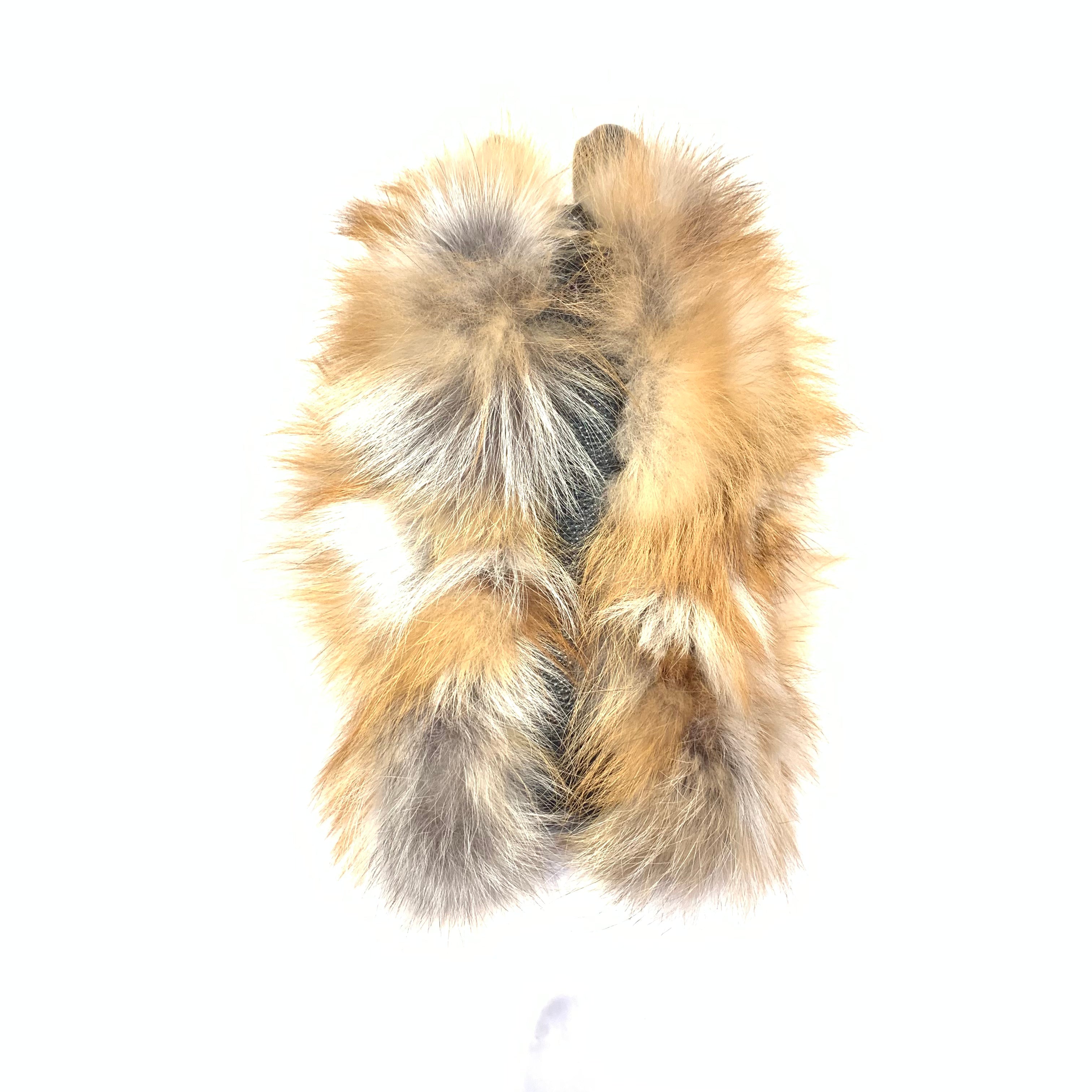 Volare Ladies Red Fox Fur Handbag - Dudes Boutique