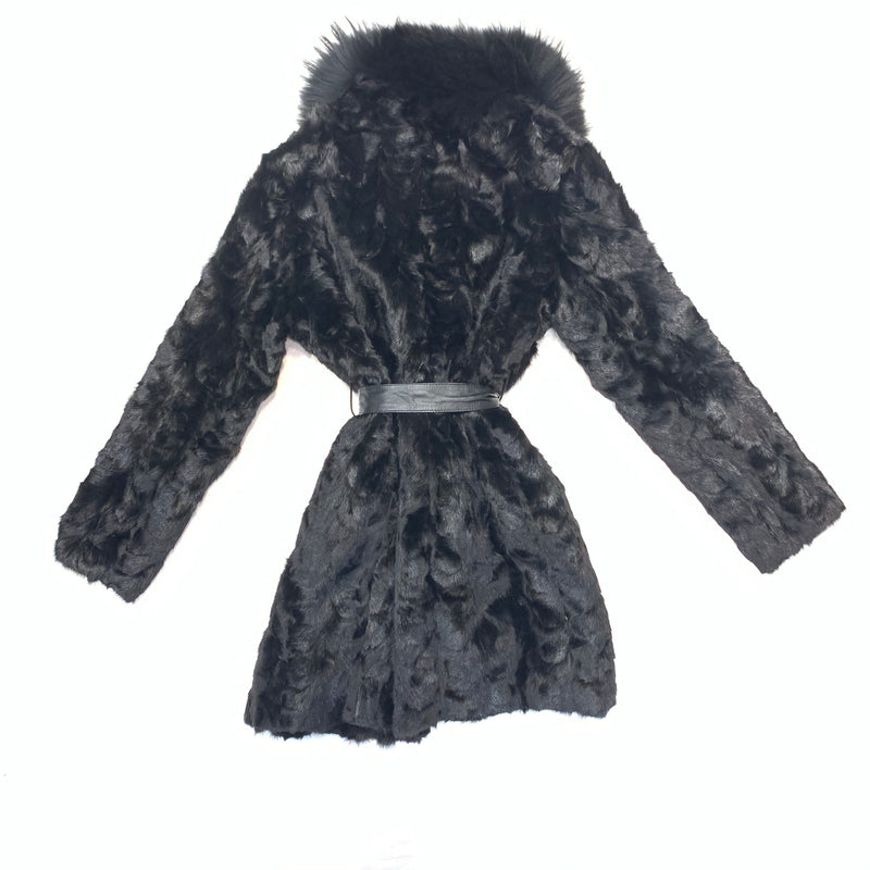 Kashani Women's Black 3/4 Mink Fur Coat - Dudes Boutique
