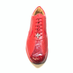 Mauri M770 Red Crocodile Sneakers - Dudes Boutique