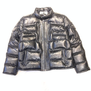 Daniels Leather Black Lambskin Quilted Puffer Bomber Jacket - Dudes Boutique