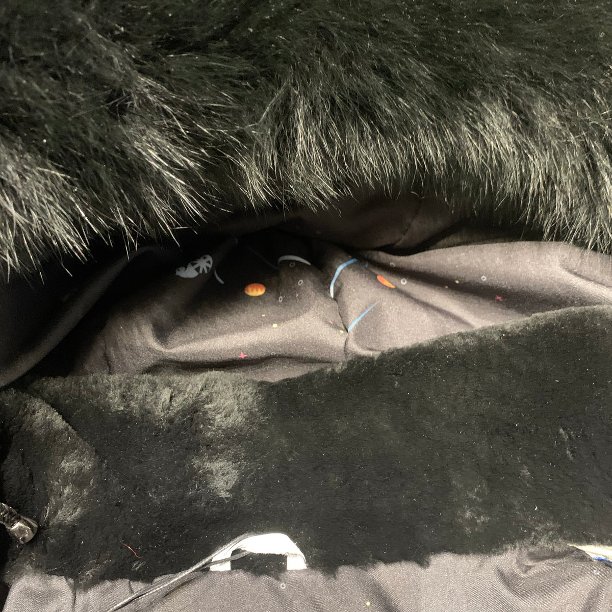 Barya NewYork White Quilted Lambskin Black Fox Fur Hooded Bomber Jacket - Dudes Boutique