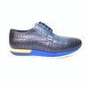 Sigotto Men's Navy Blue Leather Oxford Lace Up Sneakers - Dudes Boutique