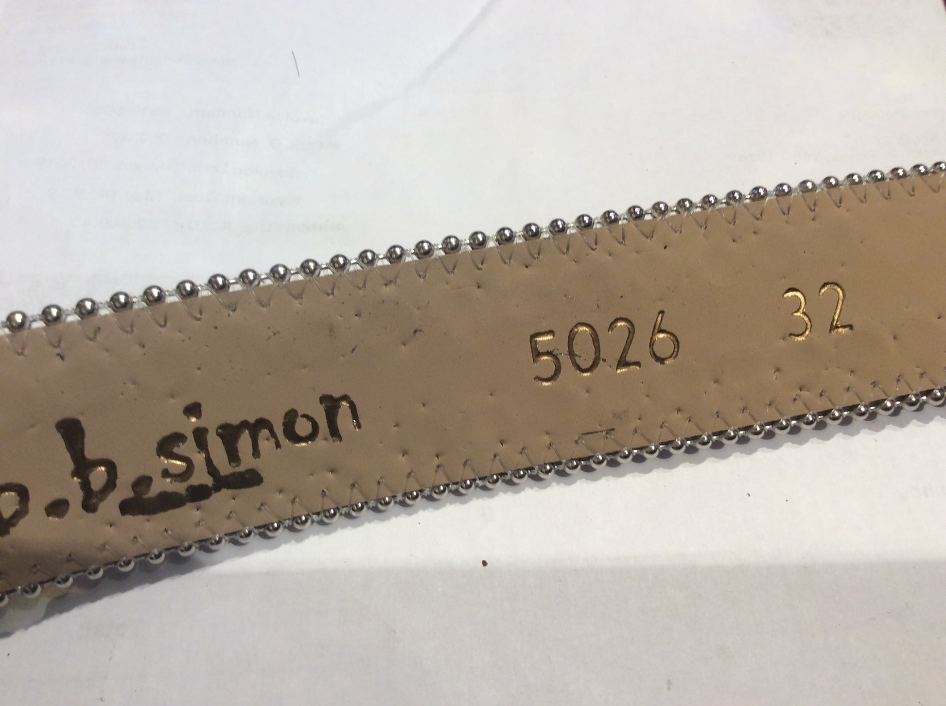 b.b. Simon "Yellow Pony Hair" Swarovski Crystal Belt - Dudes Boutique