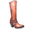 Los Altos Ladies Chocolate Crystal Bovine Leather Knee Boot - Dudes Boutique