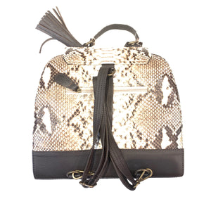 Kashani Ladies Natural Python Skin Handbag - Dudes Boutique