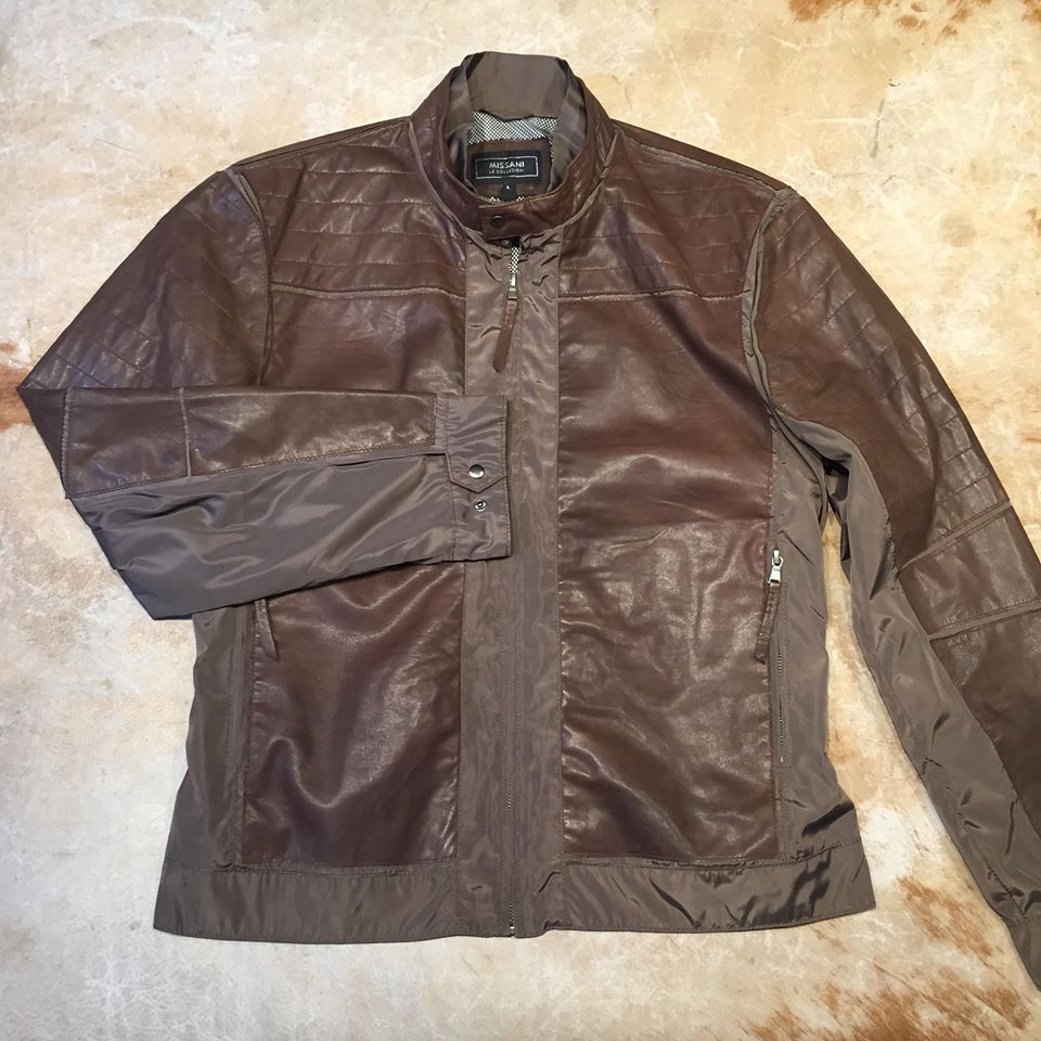 Missani Men's Brown Lambskin Leather Active Jacket - Dudes Boutique