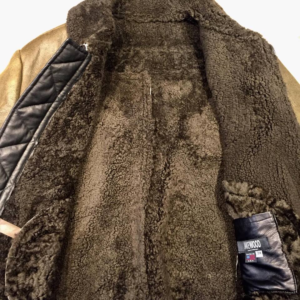 Kashani Shearling Army Green Bomber Jacket - Dudes Boutique