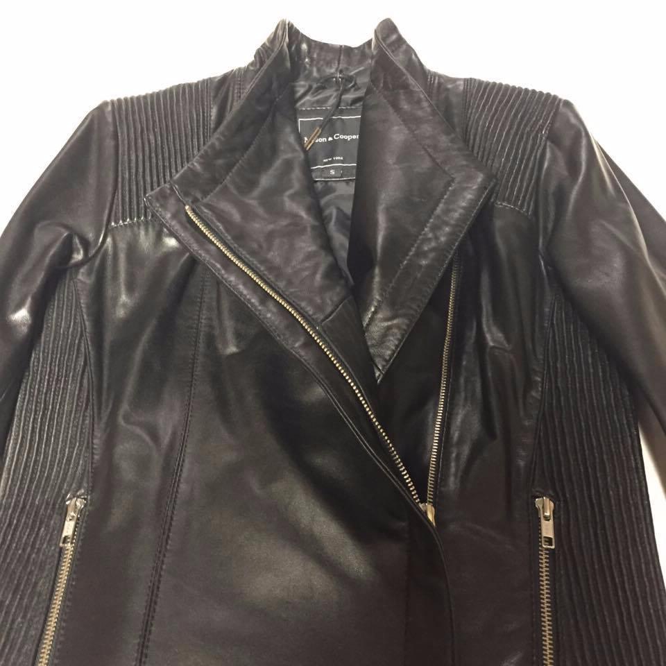 Mason & Cooper Women's Asymmetrical Black Lambskin Biker Jacket - Dudes Boutique