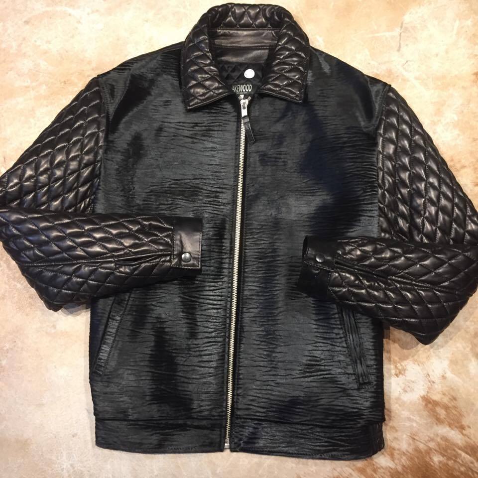 Kashani Midnight Black Quilted Full Pony Bomber Jacket - Dudes Boutique