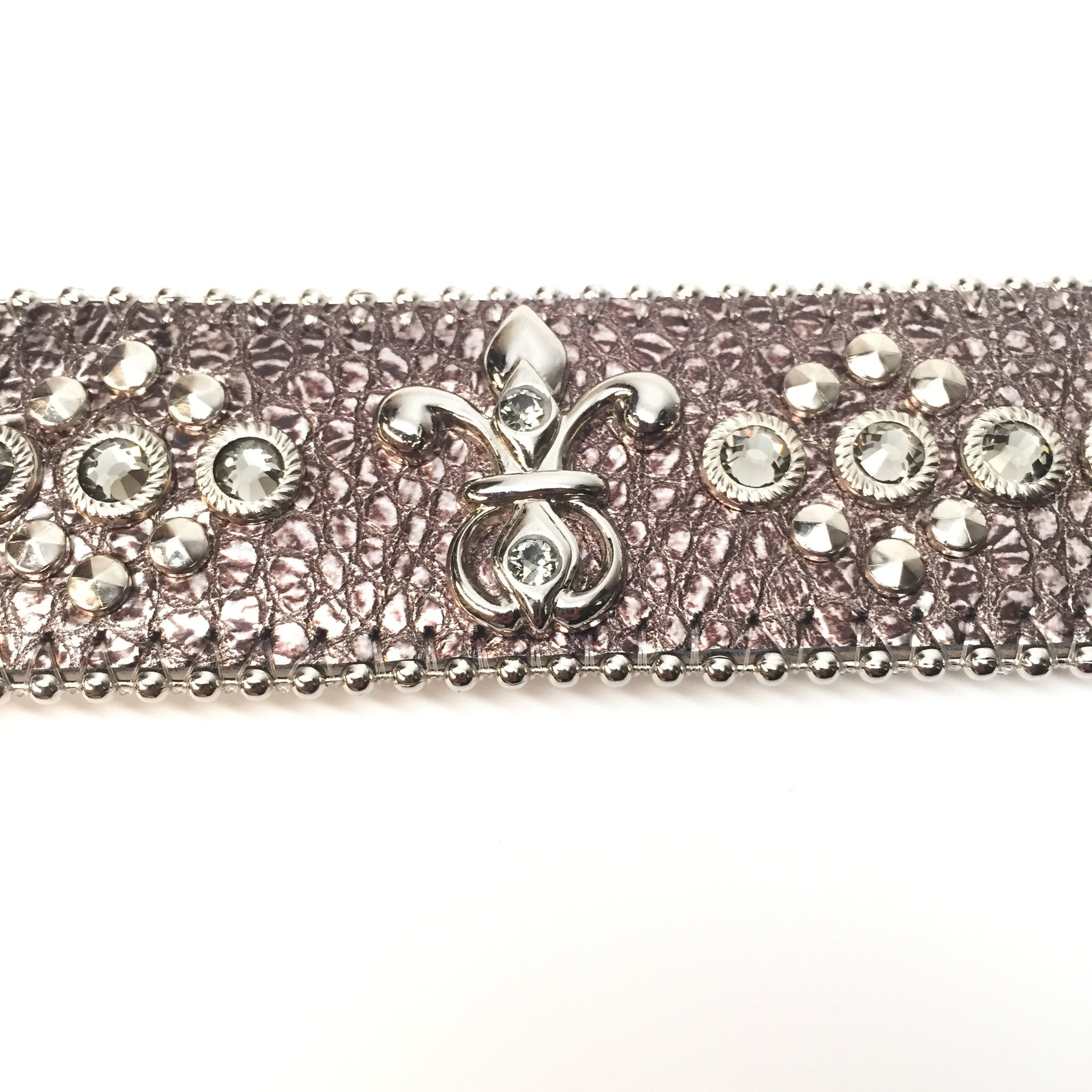 b.b. Simon 2546038 'Silver' Crystal Belt - Dudes Boutique