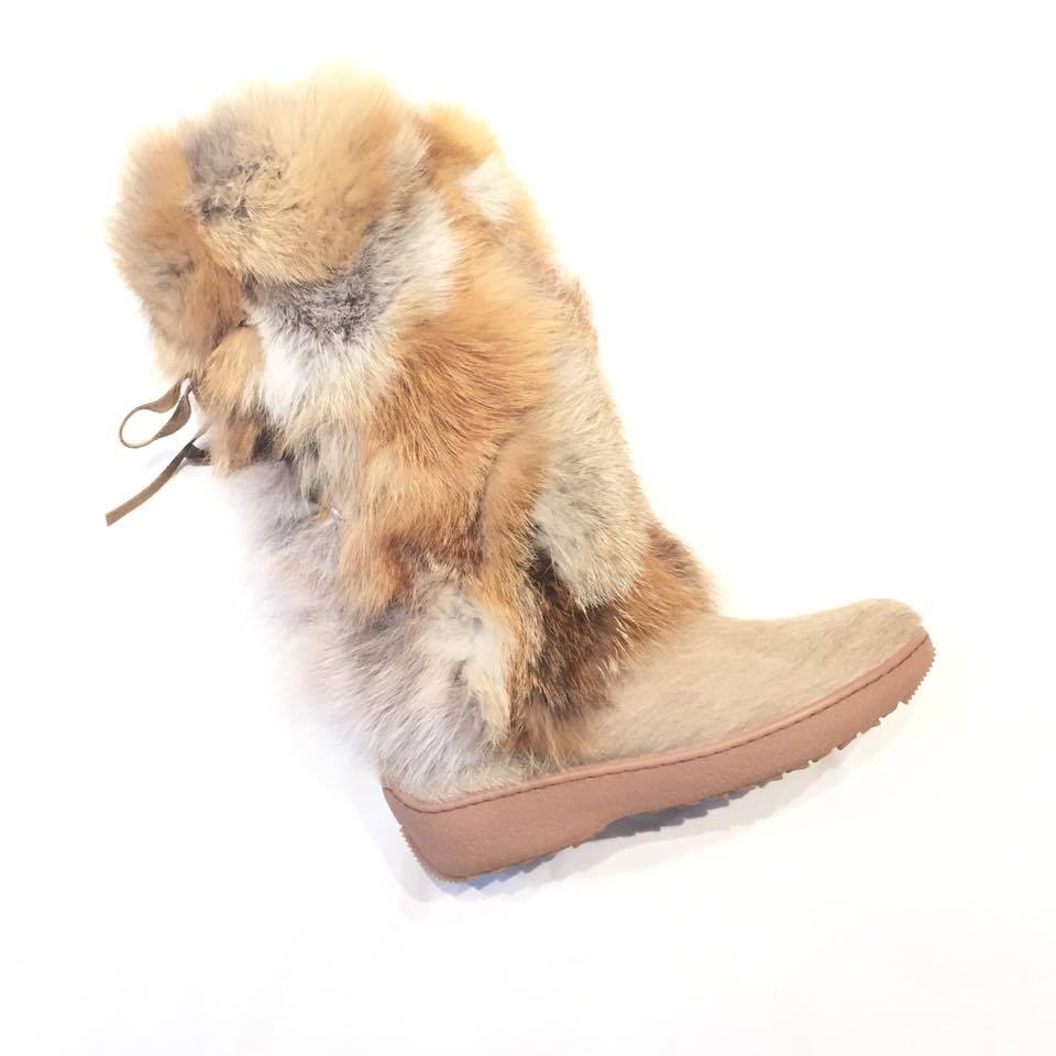 Pajar Canada 'KIM' Red Fox/Pony Fur Boots - Dudes Boutique
