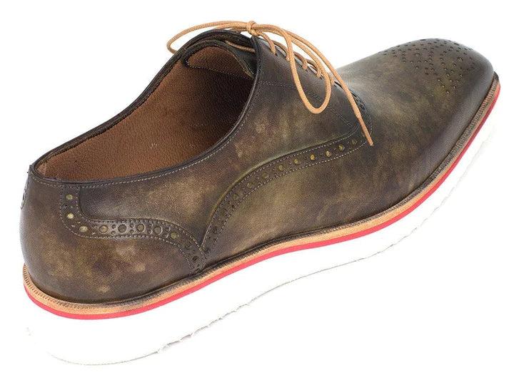 Paul Parkman Army Green Captoe Oxfords - Dudes Boutique