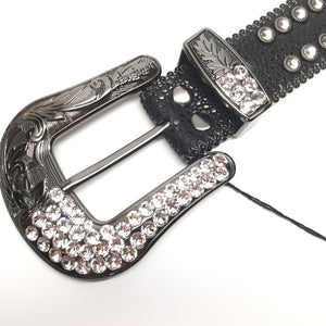 b.b. Simon 2298F40 'Midnight' Crystal Belt - Dudes Boutique