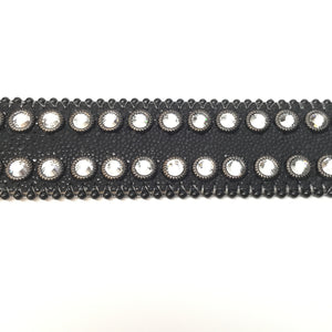 b.b. Simon 2298F40 'Midnight' Crystal Belt - Dudes Boutique