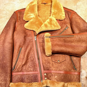 Kashani Shearling Maple Biker Jacket - Dudes Boutique