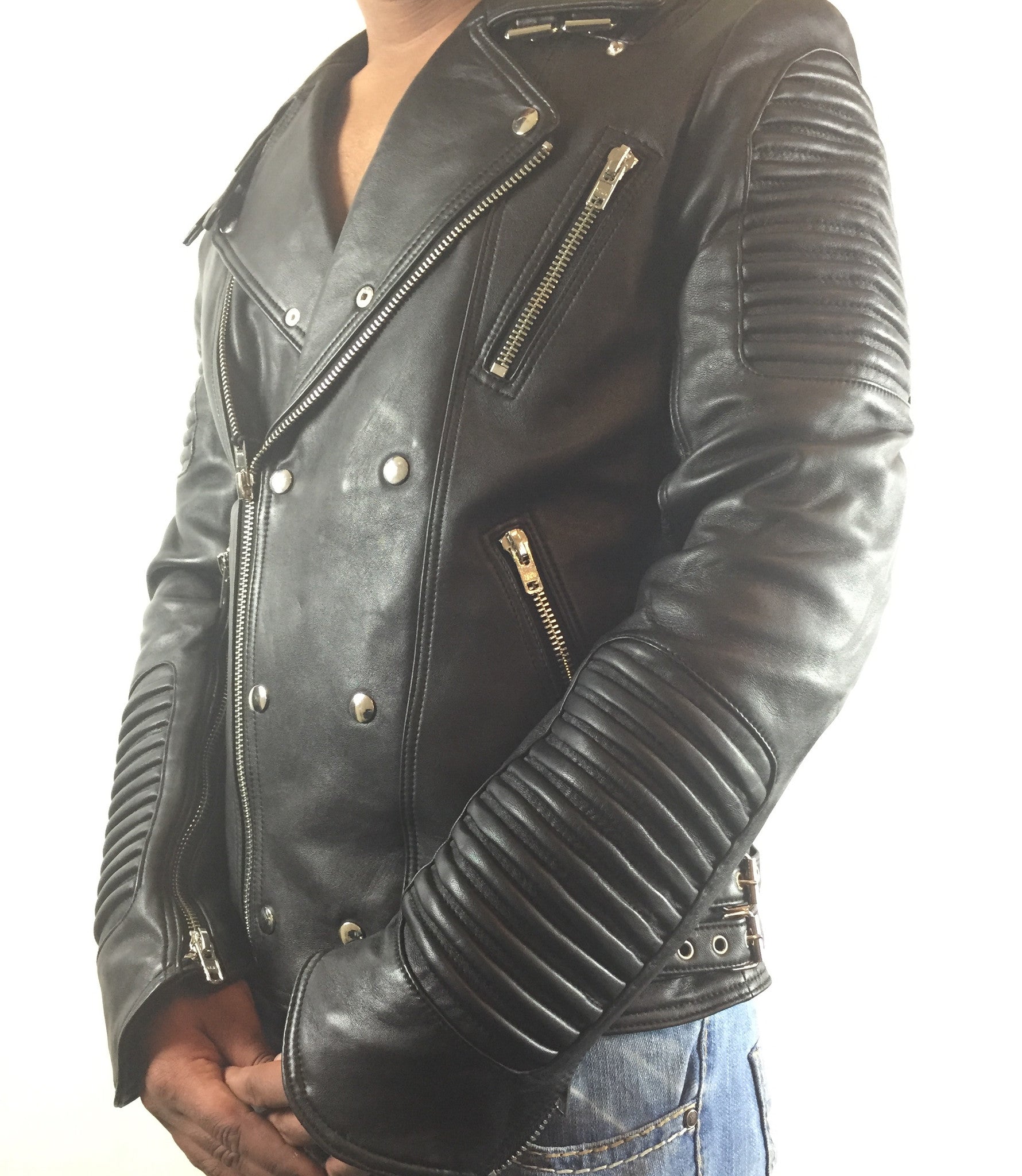 Mason & Copper Lambskin Motor Cycle Jacket - Dudes Boutique