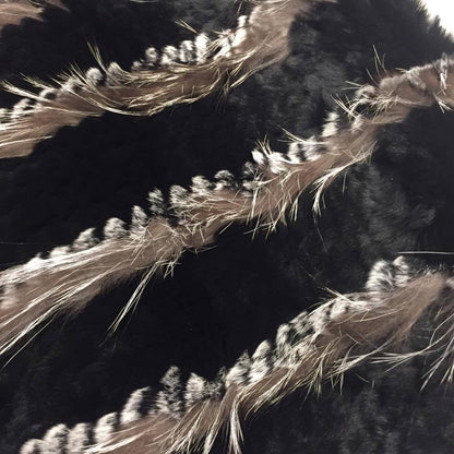 Winter Fur Women's Fox Fur/Rex Rabbit Shawl - Dudes Boutique