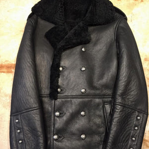 Kashani Black Shearling Jacket - Dudes Boutique