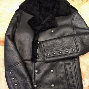 Kashani Black Shearling Jacket - Dudes Boutique