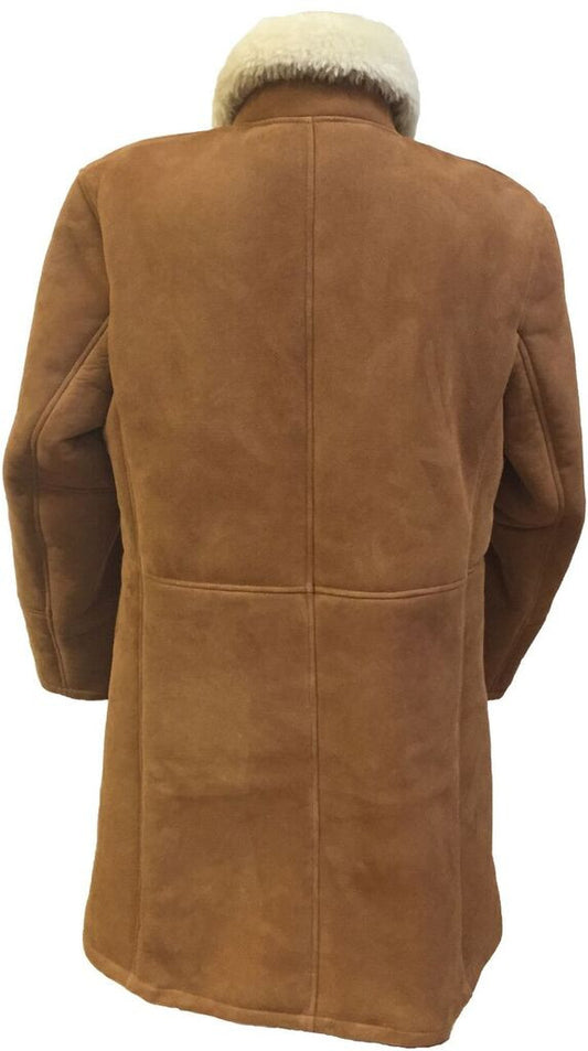 Jakewood - 6100 Double Breasted Shearling Trench Coat - Dudes Boutique