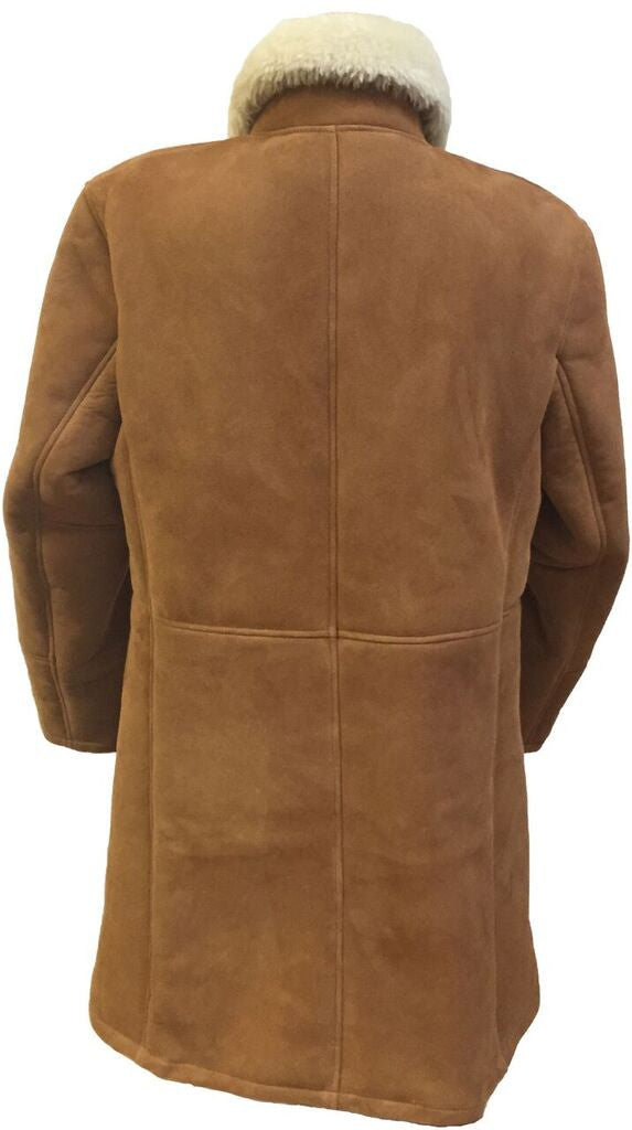 Jakewood - 6100 Double Breasted Shearling Trench Coat - Dudes Boutique